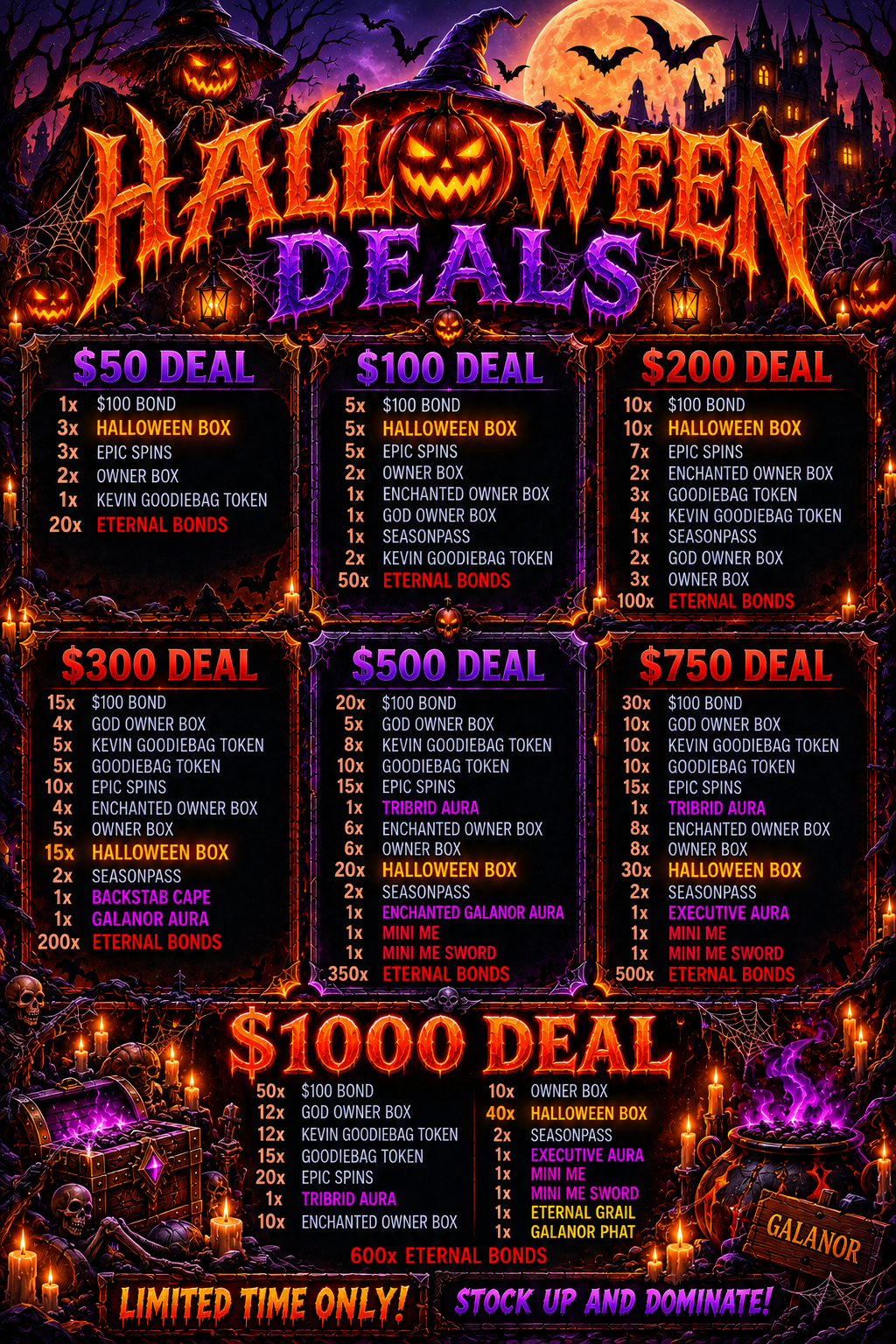 Galanor Deals